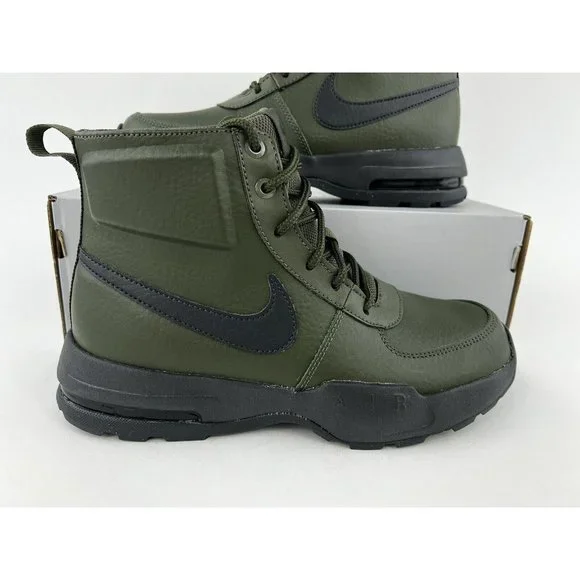 Nike Air Max Goaterra 2.0 Green Youth Size 7Y Boots Leather Black NO SHOE BOX - Picture 4 of 11